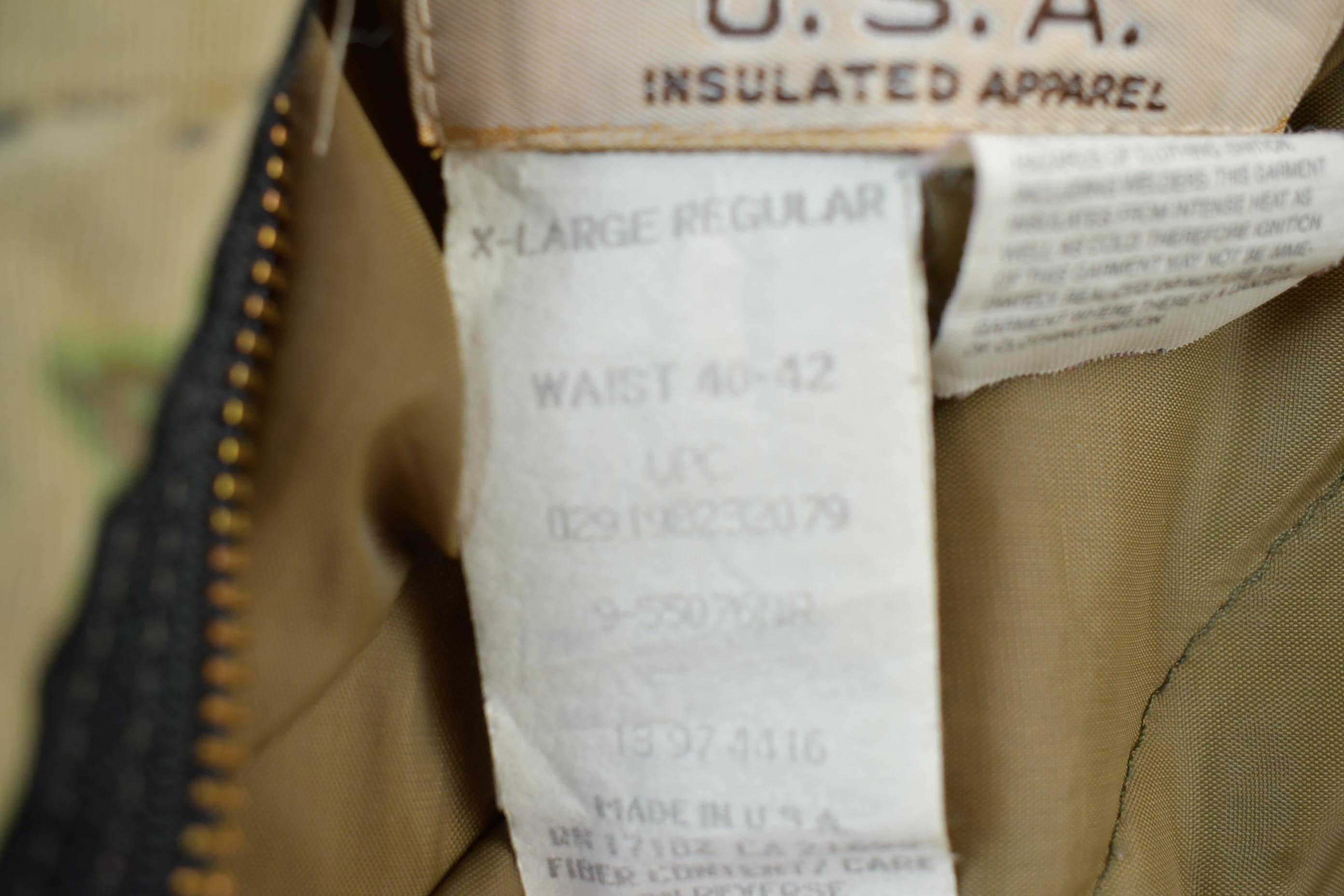 Vintage 1990s Walls Blizzard-Pruf Insulated Camouflage Hunting Pants Size 40x42