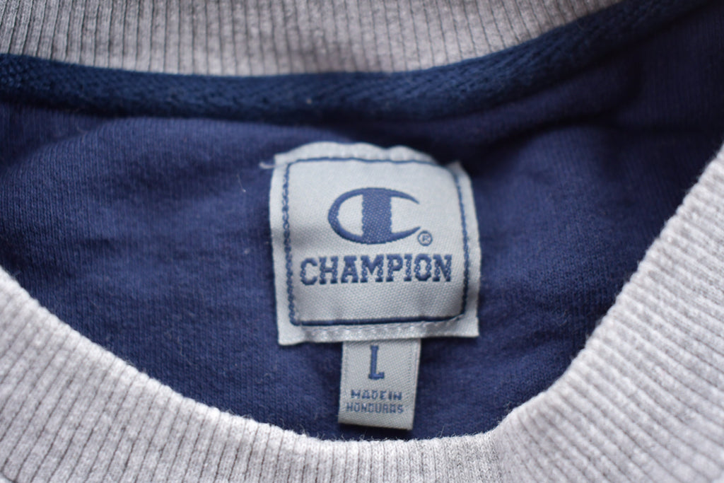 Vintage 1990s Champion Blank Grey Crewneck Sweatshirt