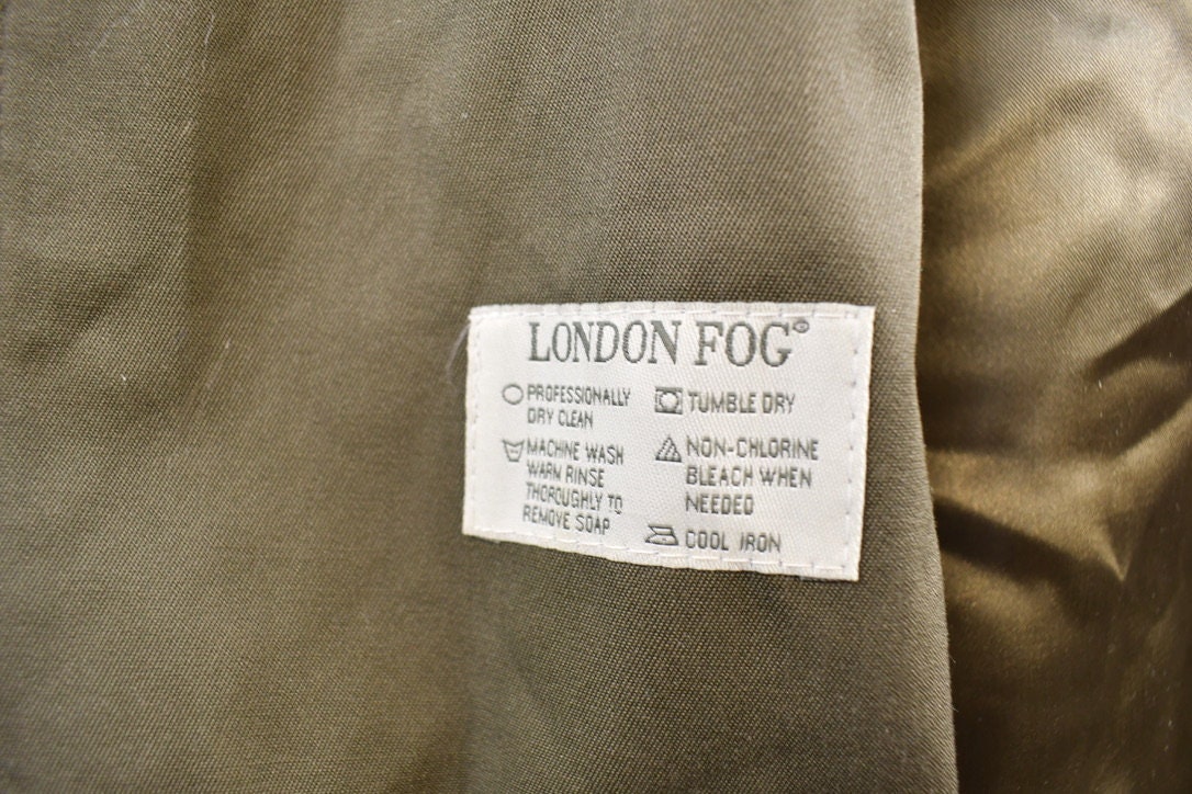Vintage 1980's London Fog Grey Trench Coat