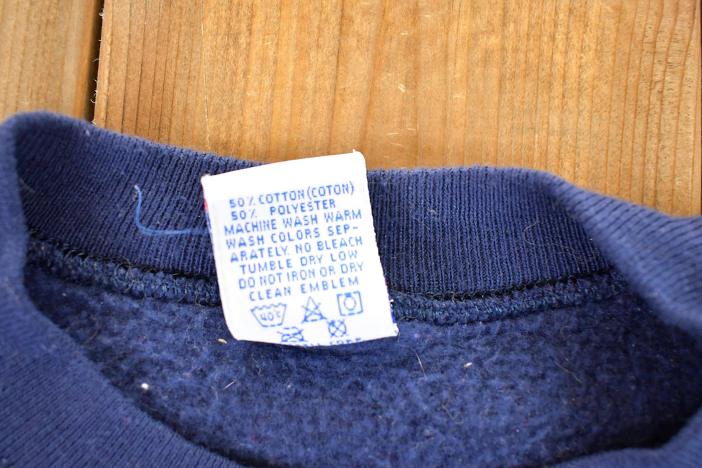 Vintage 1990s Virginia Russell Athletics Big Text Logo Crewneck Sweatshirt Men's M
