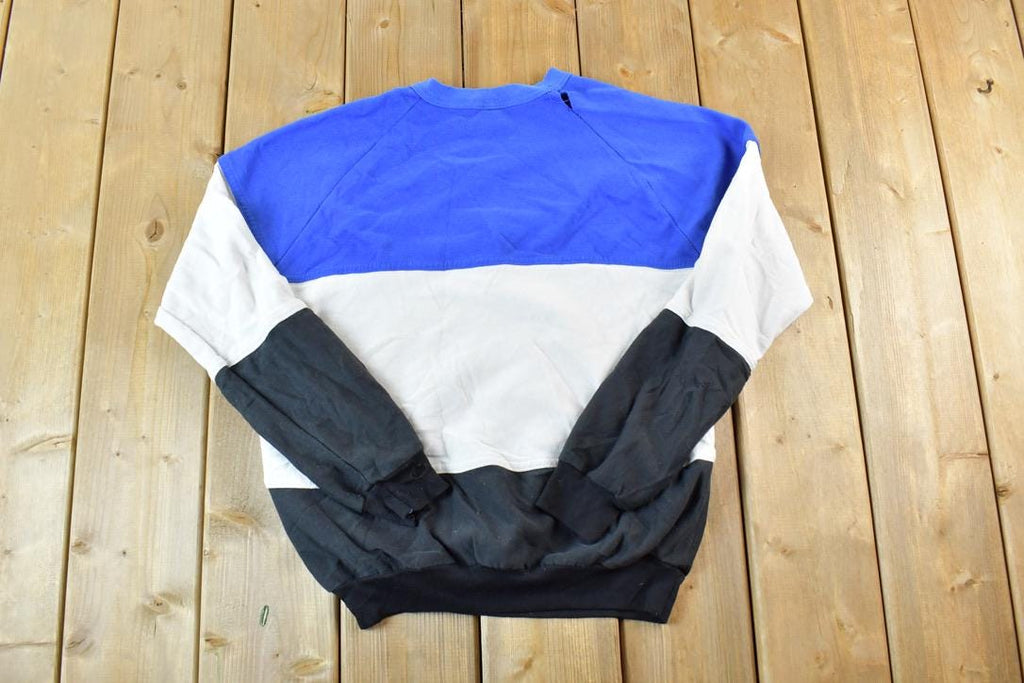 Vintage 1980s Florida Souvenir Colour Block Crewneck Sweatshirt