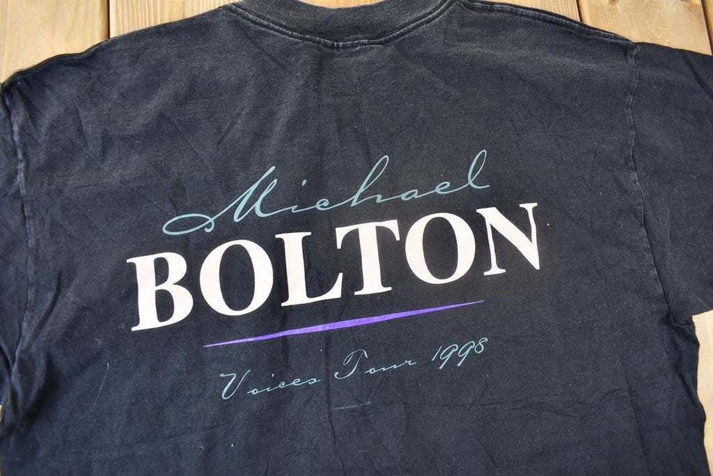 Vintage 1998 Michael Bolton Voices Tour Graphic T-shirt