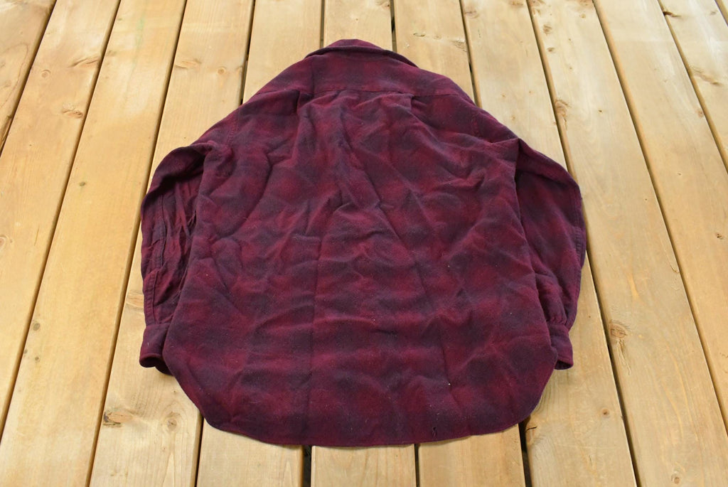 Vintage 1960s Pendleton Wool Flannel Trail Shirt Men's Large /