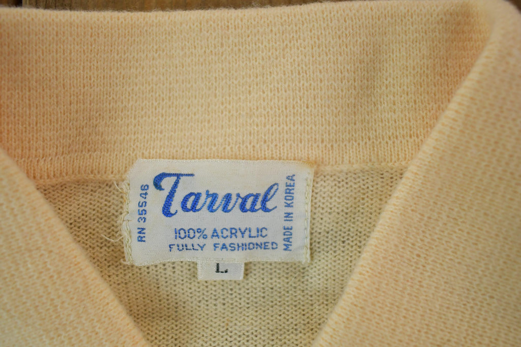 Vintage 1970s Tarval Quarter Button Sweatshirt Mens L