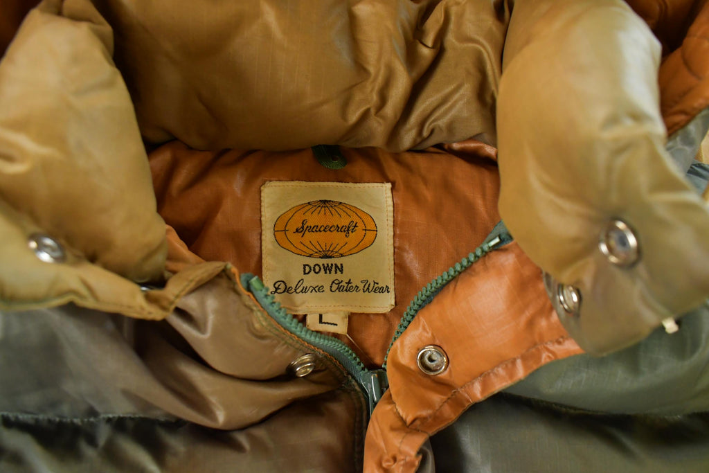 Vintage 1980s Spacecraft Down Puffer Jacket Men's Large