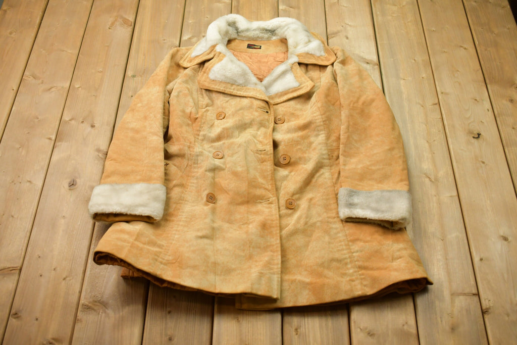 Vintage 1980s Heeksuede Leather Fur Jacket