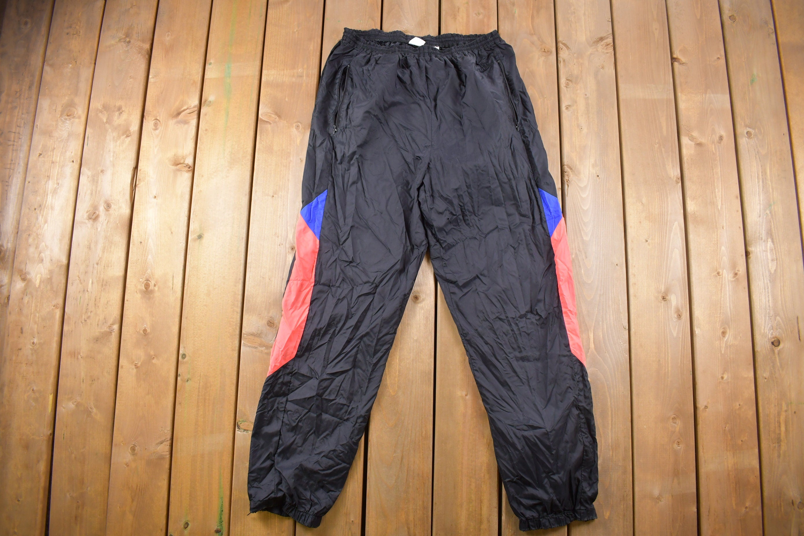 Vintage 1990s Nike Color-Block Windbreaker Track Pants Size XL