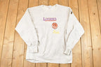 Vintage 1990s Lourdes Girls Basketball Cross Grain Crewneck Sweatshirt Women's XL