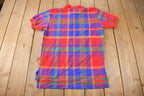 Vintage 1990s Polo By Ralph Lauren Small Pony Plaid Polo Shirt Size M Made In Canada