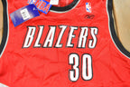 Vintage 2000s Deadstock Rasheed Wallace #30 Portland Trailblazers Reebok NBA Jersey Men's Medium