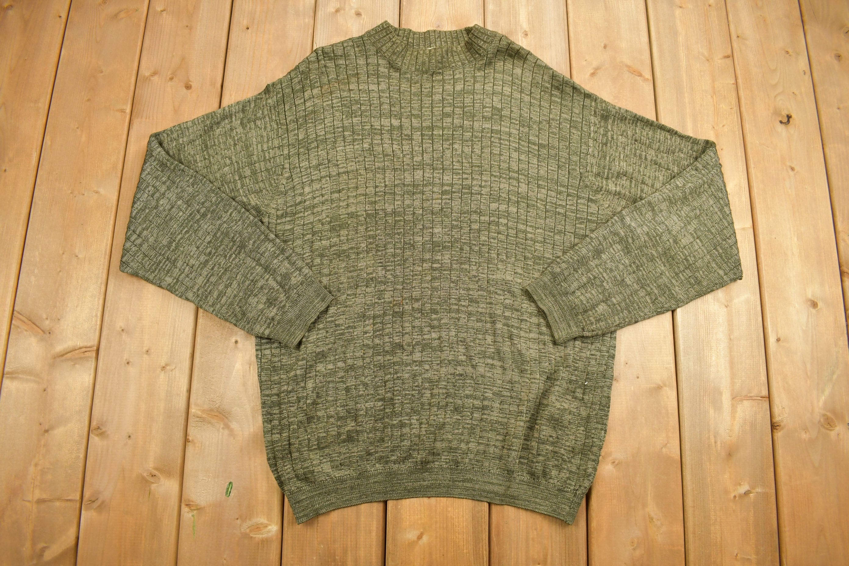 Vintage 1990s Pronto-Uomo Knitted Crewneck Sweater