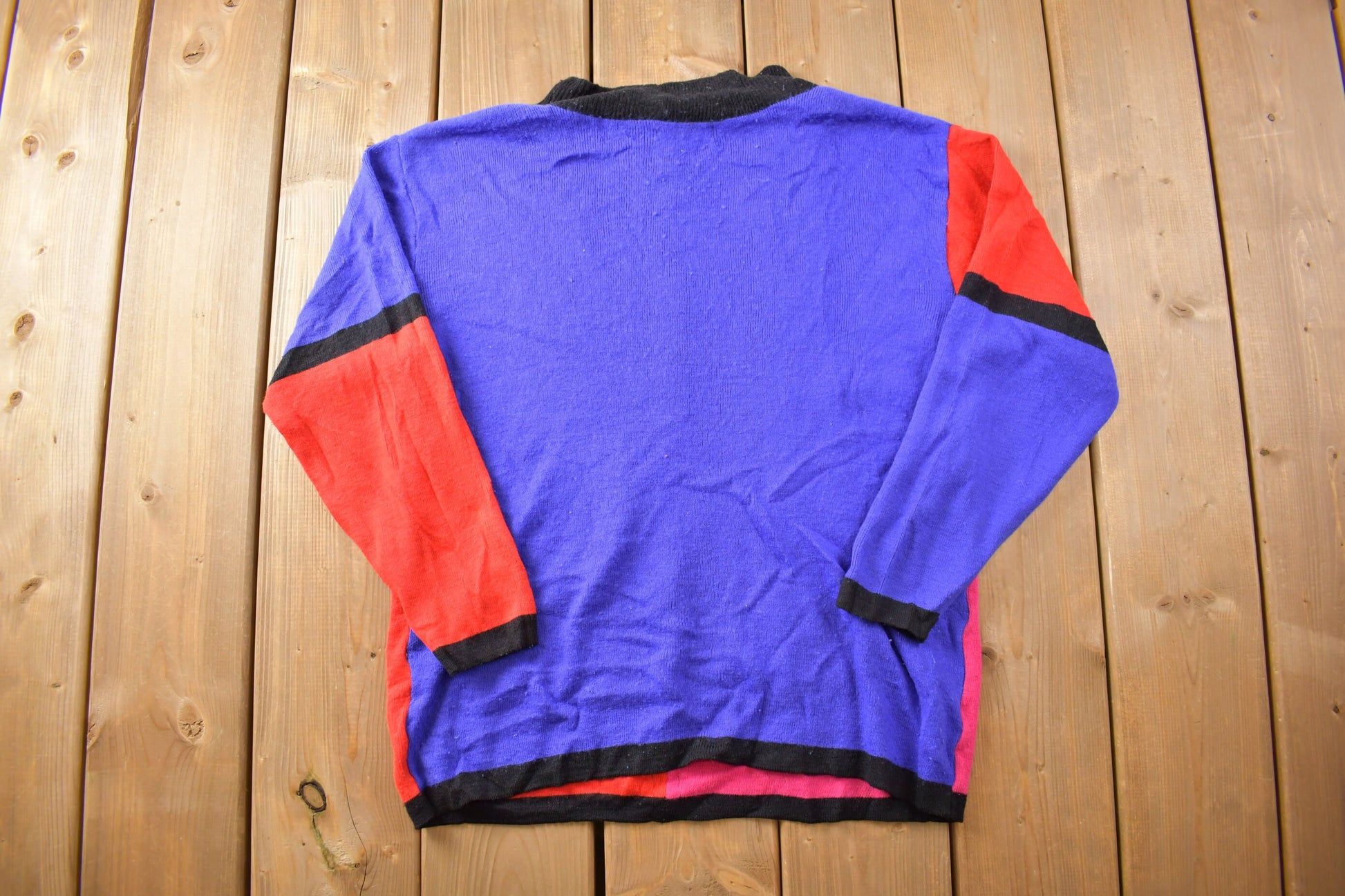 Vintage 1980s Adolfo Knitted Crewneck Sweater