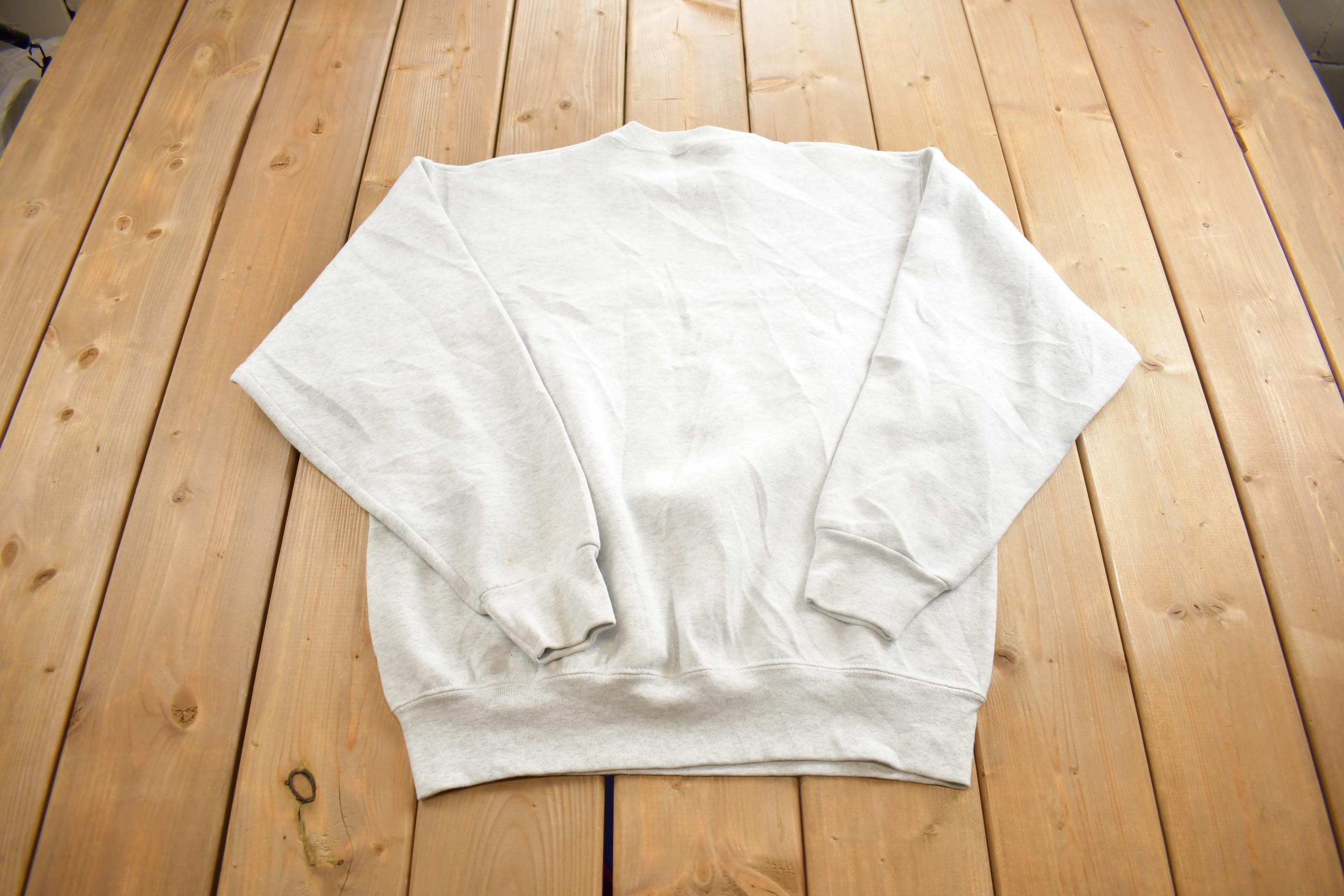 Vintage 1990s IDA Embroidered Crewneck Sweatshirt Made In USA
