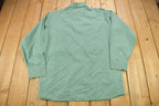 Vintage 1980s Chain Stitched Button Up Uniform T-Shirt