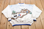 Vintage 1990s Winter Theme Crewneck Sweater