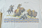 Vintage 1990s Buffalo Soldiers AOP Custer SD Souvenir Single Stitch Graphic Print T-Shirt