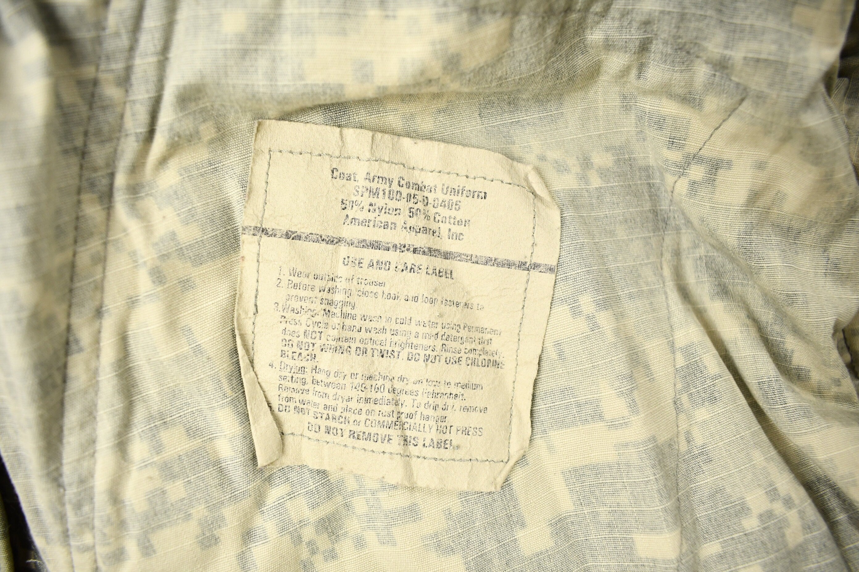 Vintage Military Army Combat Uniform Coat