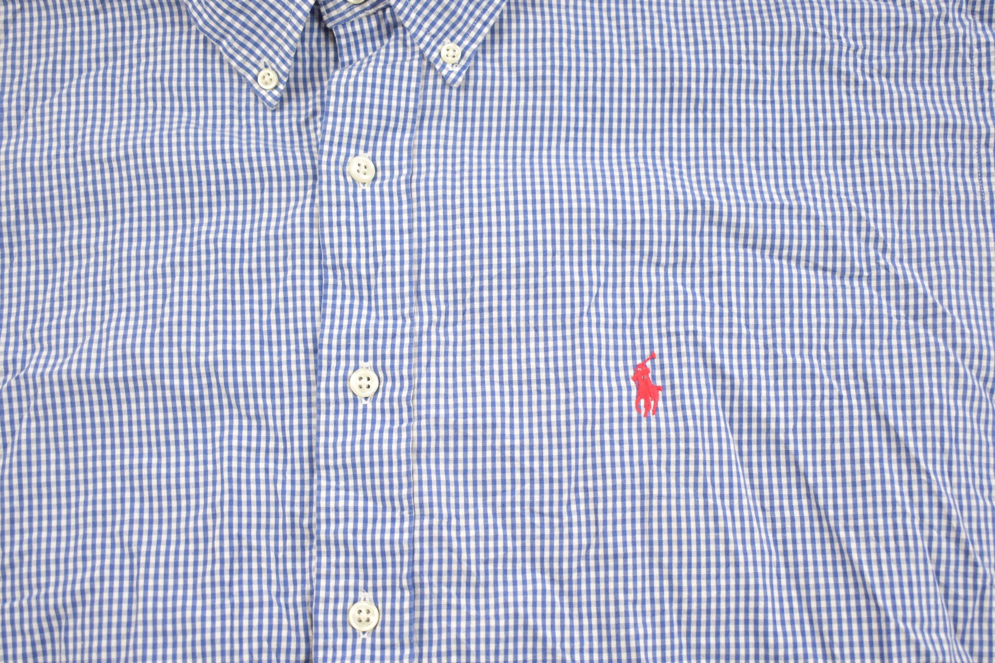 Vintage 1990s Polo Ralph Lauren Gingham Check Button Up Shirt
