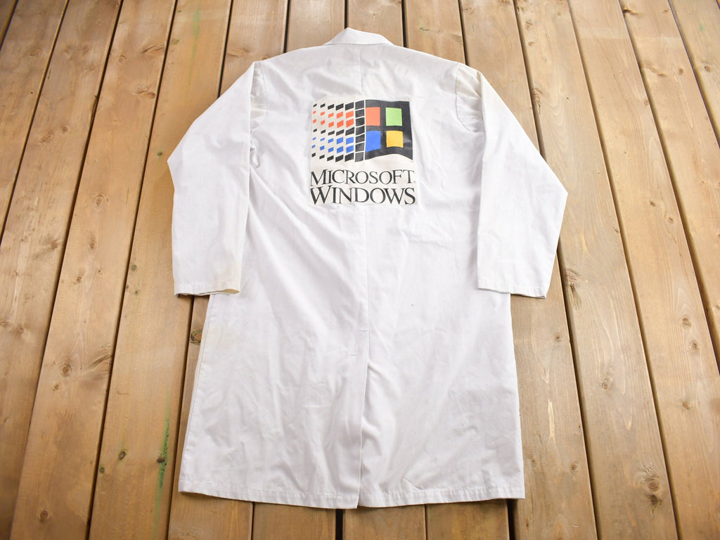 Vintage 1990s Microsoft Windows Mechanic Coat