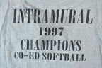 Vintage 1997 Carleton University Softball Champs Collegiate T-Shirt
