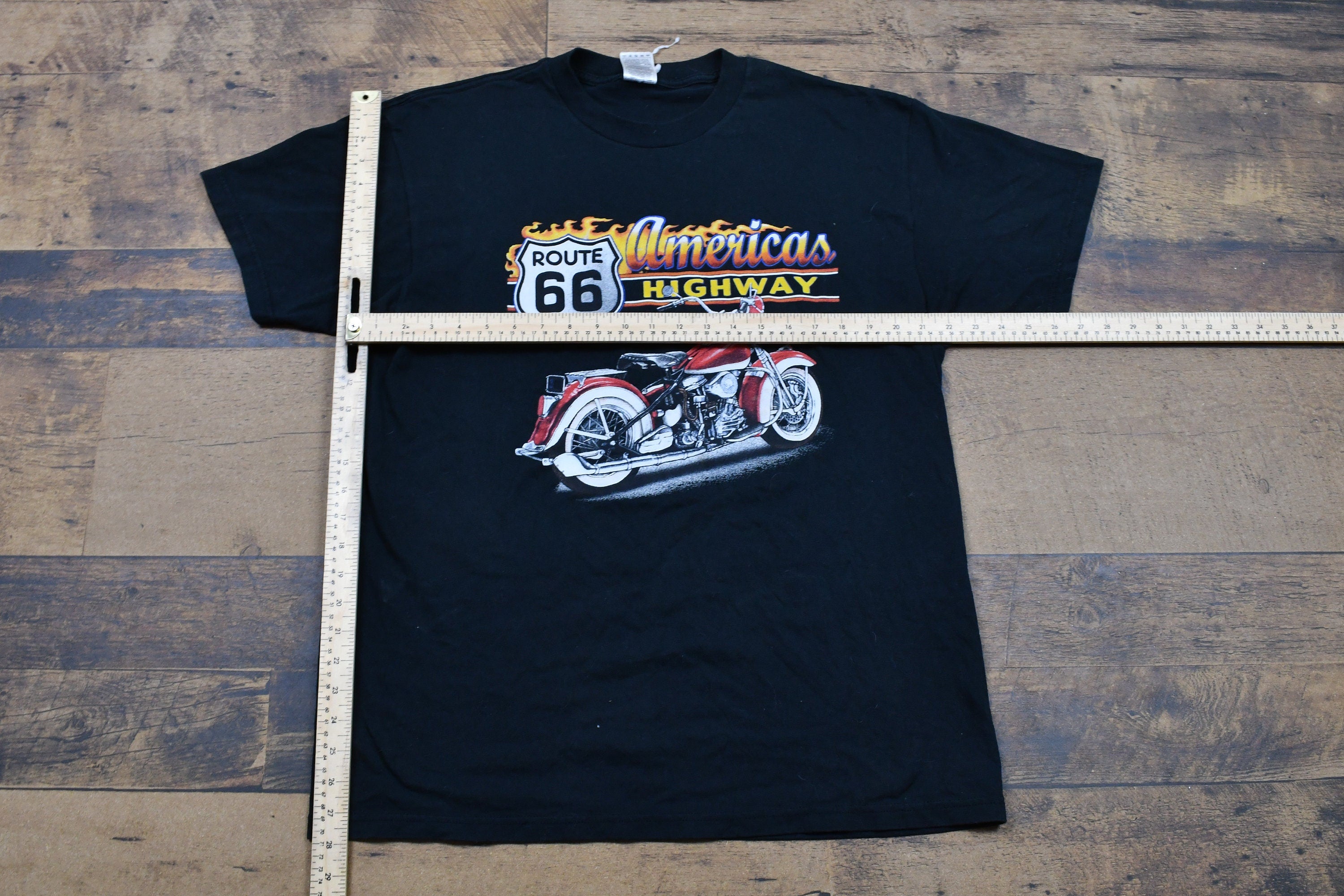 Vintage 1990s Route 66 Motorcycle T-Shirt
