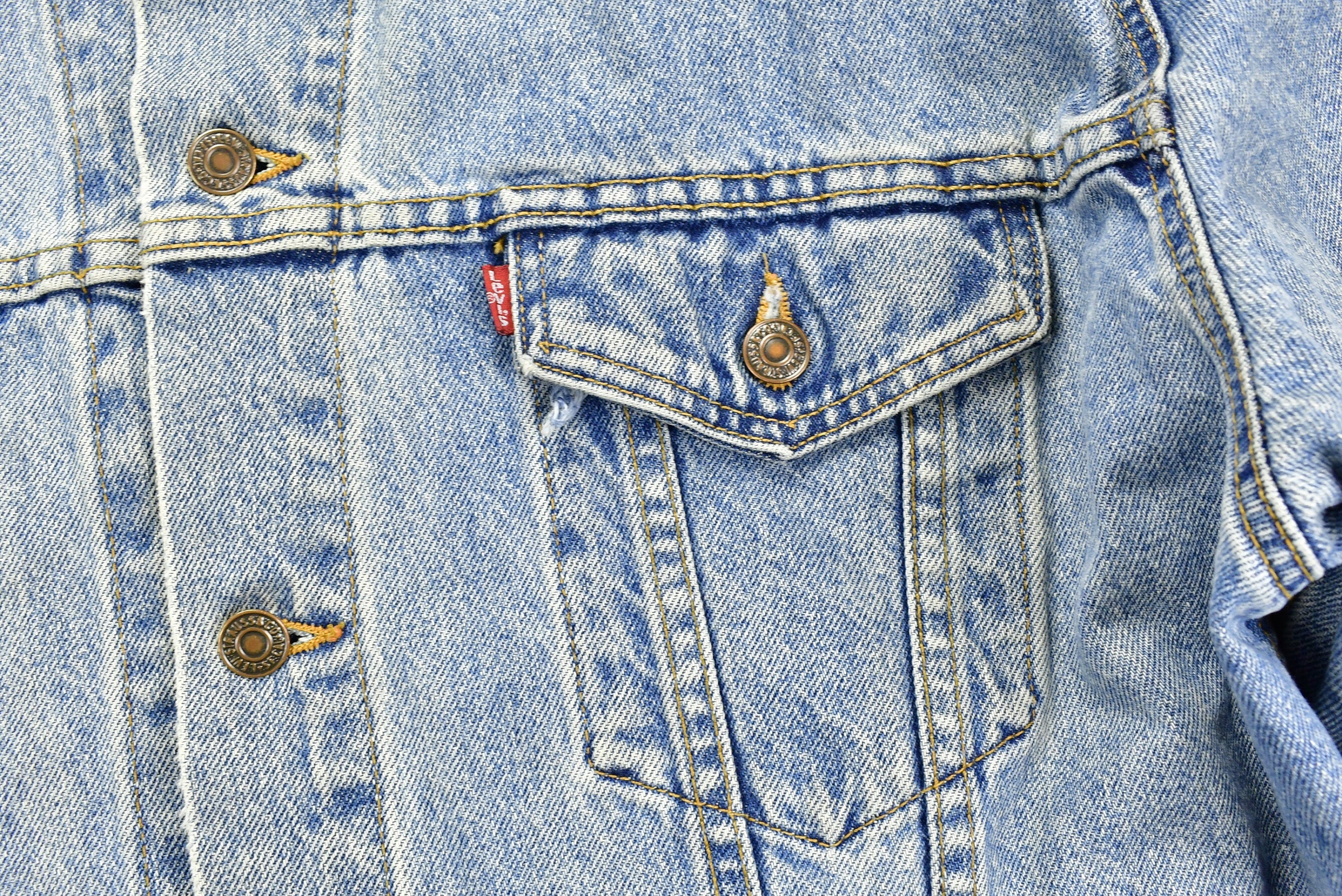 Vintage 1990s Levi's Distressed Denim Jean Jacket