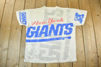 Vintage 1992 New York Giants All Over Print NFL Graphic T-Shirt Men's Large