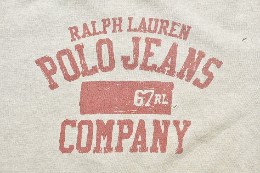 Vintage 1990s Ralph Lauren Polo Jeans Company Graphic Hoodie