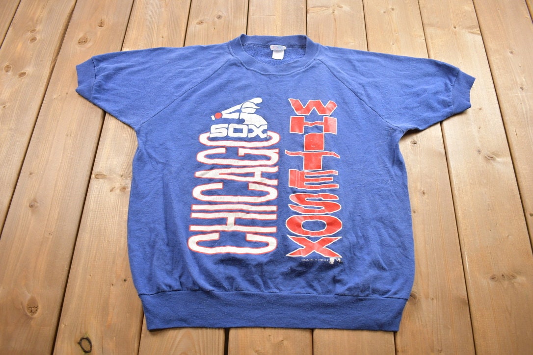 Vintage 1989 Raglan Chicago White Sox MLB graphic T Shirt