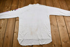 Vintage Late 80s Early 90s Mock-Neck Ocelot Racing T-Shirt