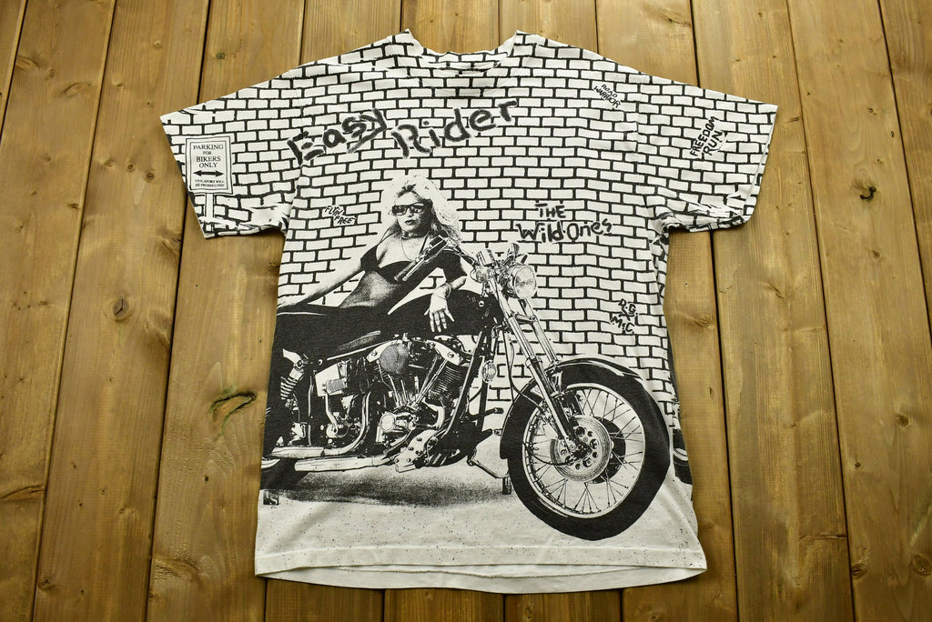 Vintage 90's Easy Rider Freedom Run Motorcycles T-Shirt /