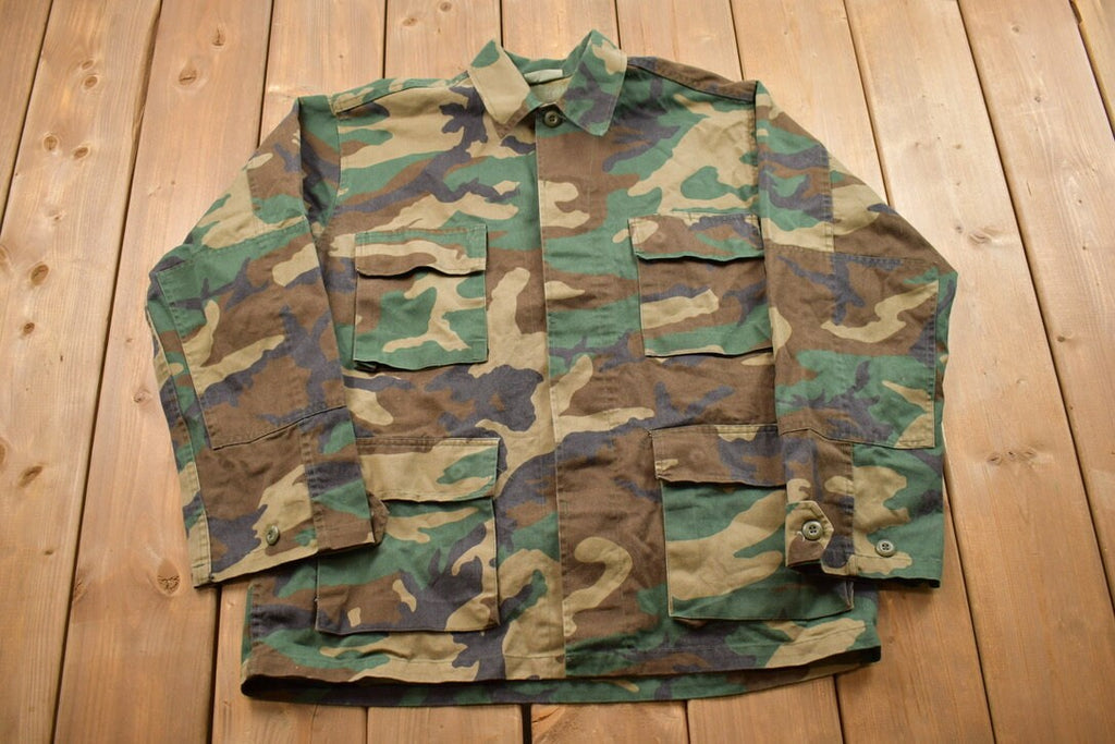 Vintage Military Button Up Shirt