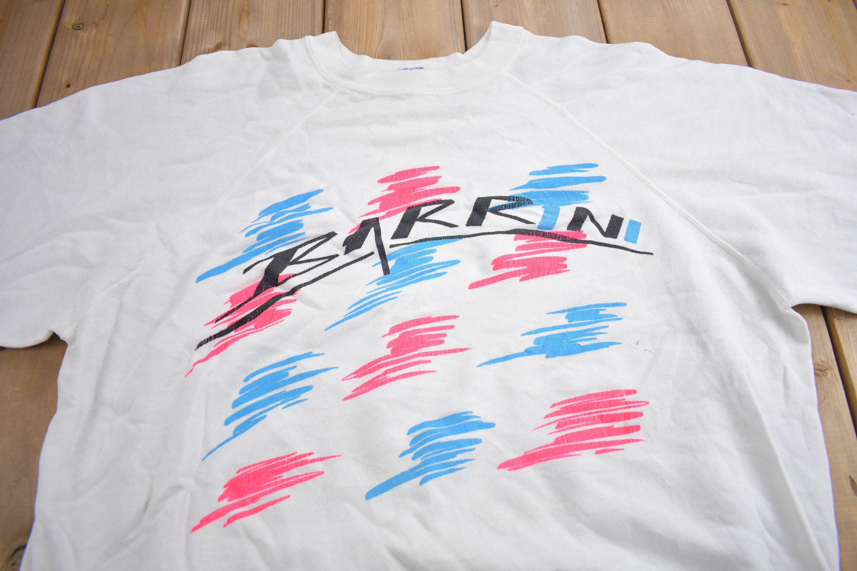 Vintage 1980s Barrini Raglan Crewneck Sweatshirt