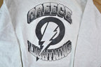 Vintage 1990s Greece Lightning University Collegiate Crewneck