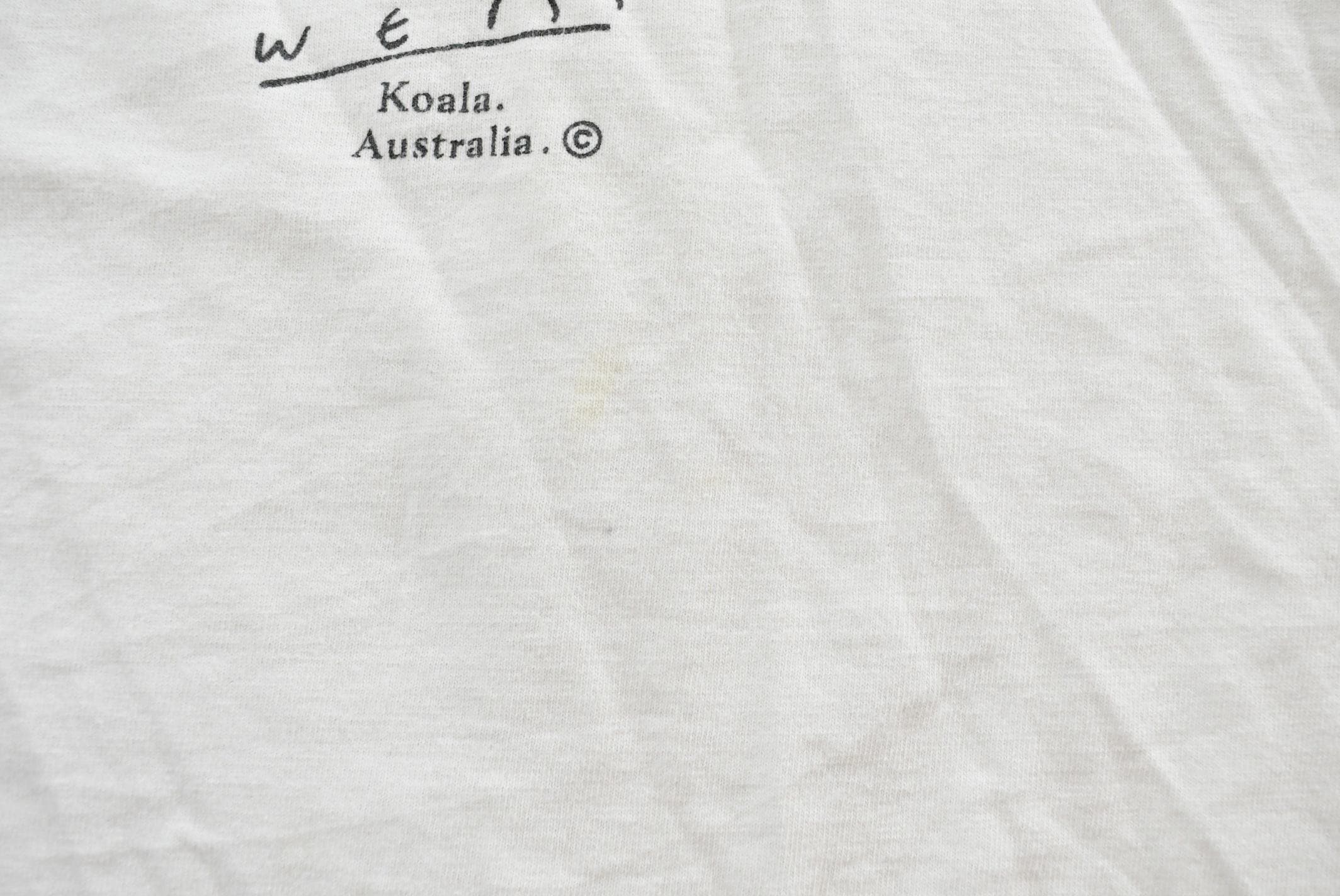 Vintage 1990s Koala Souvenir Australia T-Shirt Men's M / Destination Shirt / 90s Single Stitch Graphic Tee / Animal Tee / Nature