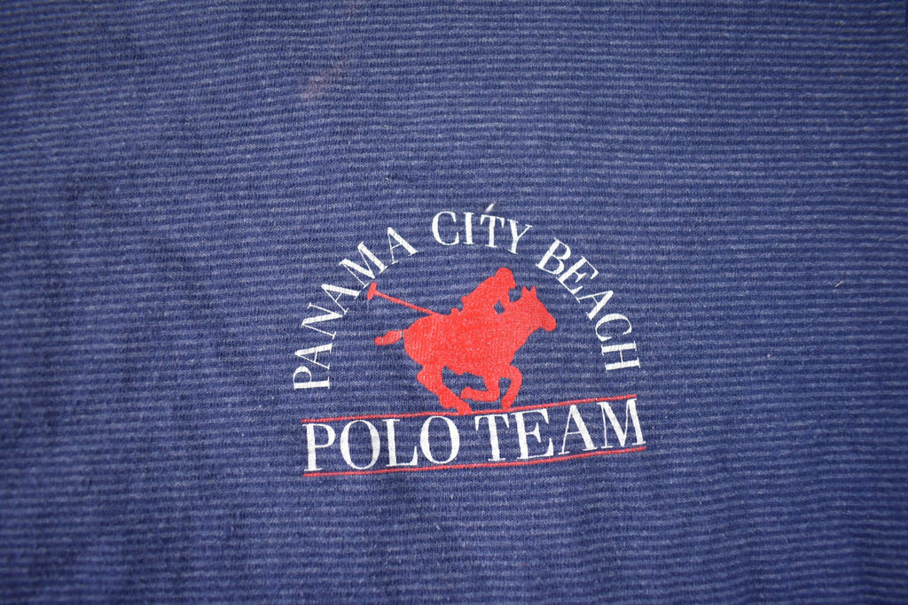 Vintage 1983 Panama City Beach Polo Team Souvenir Travel Single Stitch T Shirt Made In USA