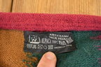 Vintage 1990s Alpaca Wool Knit Cardigan Sweater Women's M /