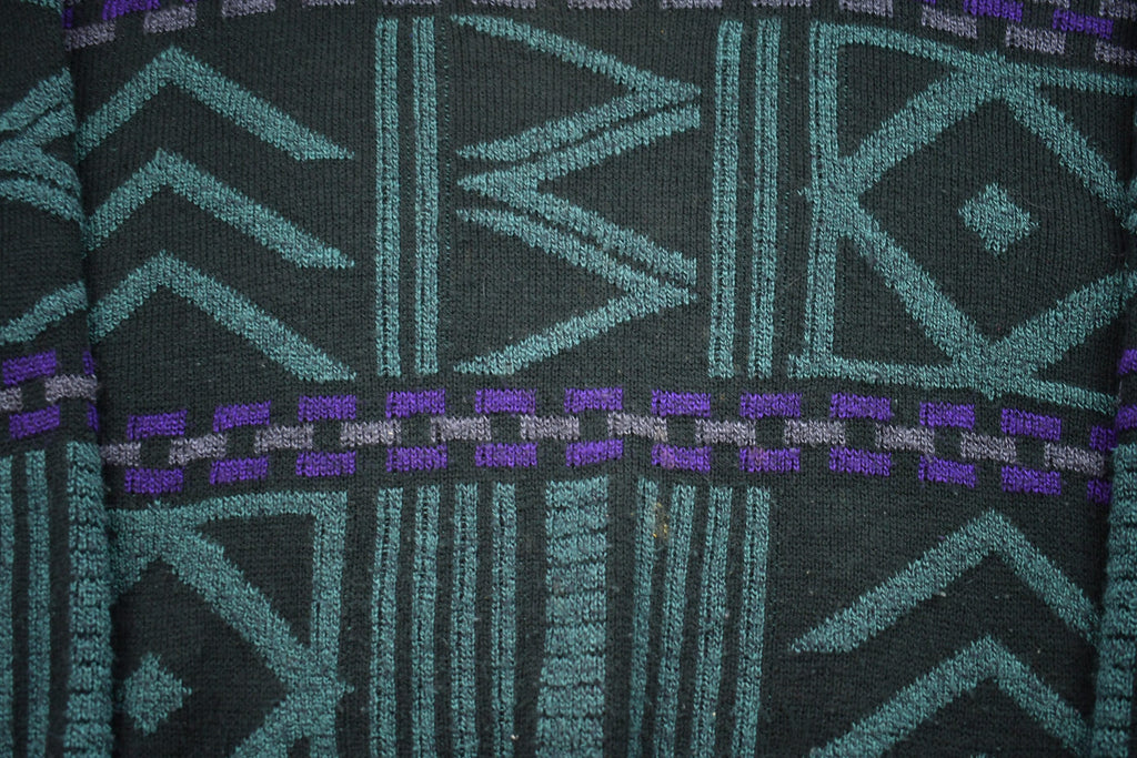 Vintage 1980s Raid Abstract Knitted Sweater