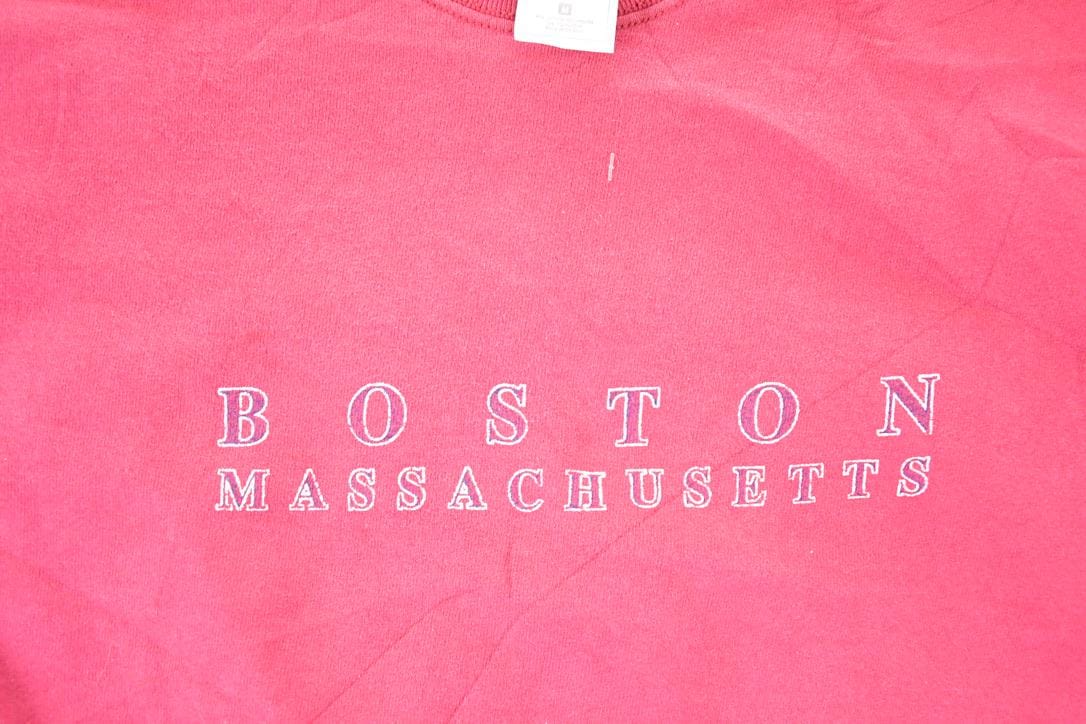 Vintage 1990s Boston Massachusetts Crewneck Sweatshirt Men's M
