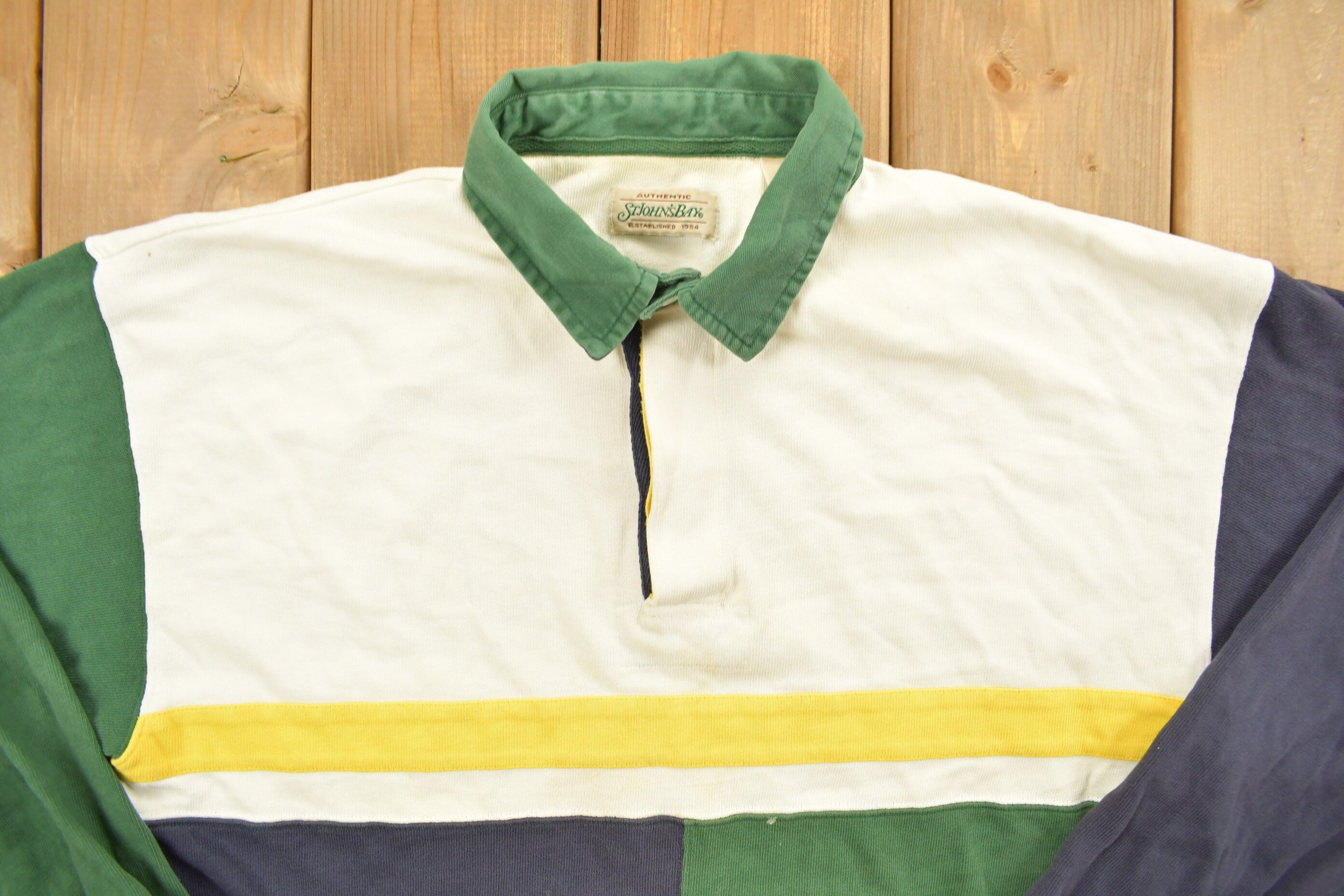 Vintage 90's St John's Bay Quarter Button Up Shirt