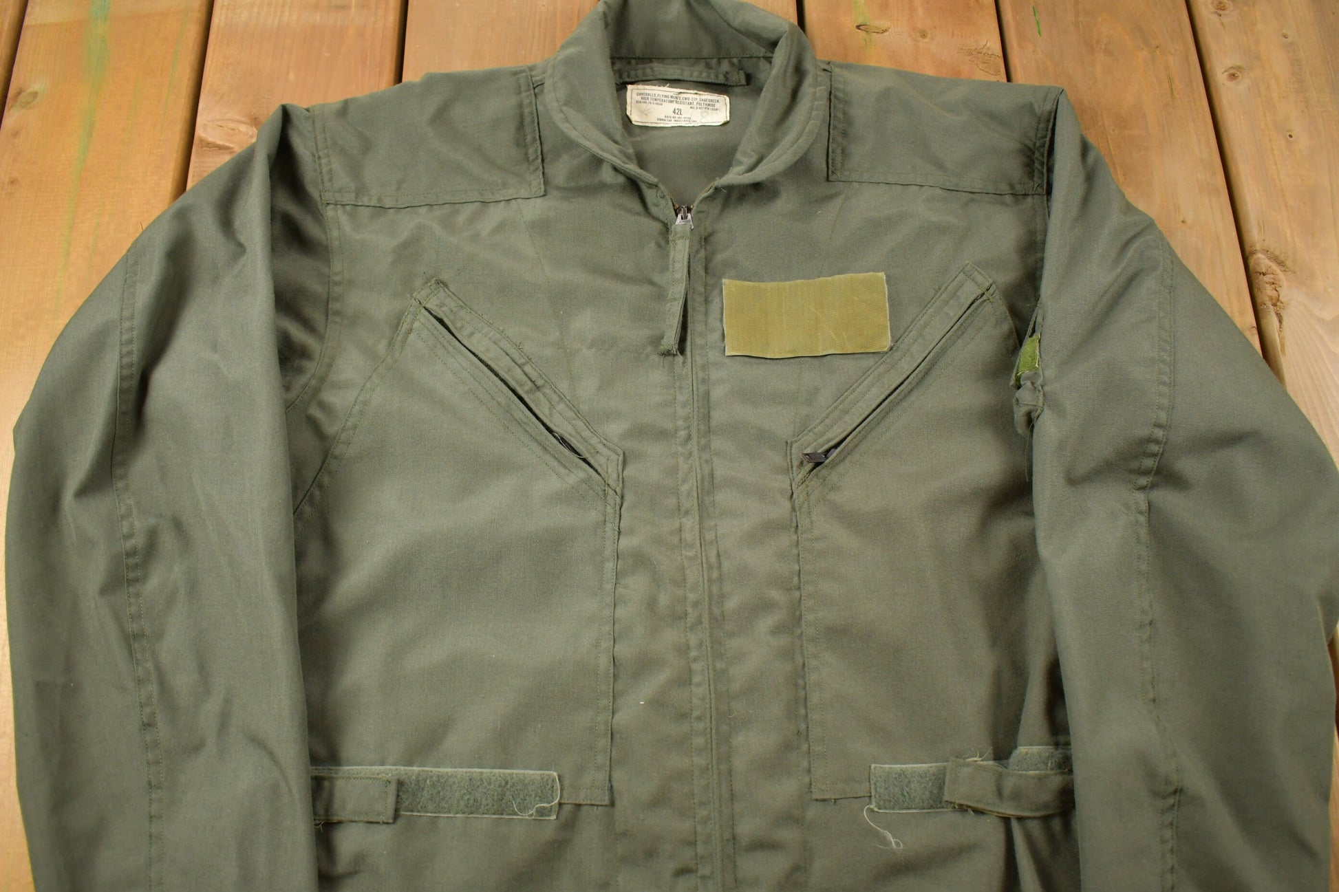 Vintage 1976 Military Flyer Coverall Jumpsuit Size Large