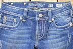 Vintage Y2K Miss Me Bedazzled Low Rise Jeans Size 26x31