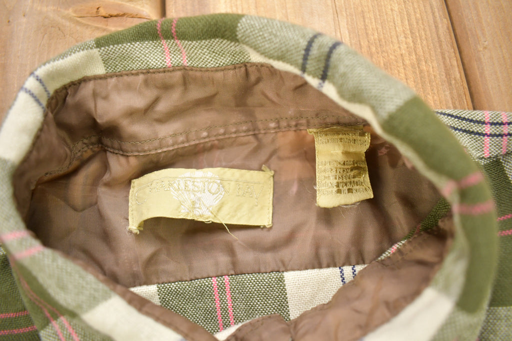 Vintage 1980s Charleston Bay Button Up Flannel Shirt