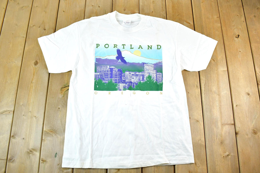 Vintage 1990s Portland Oregon Bald Eagle Souvenir T-Shirt Mens Small