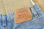 Vintage 1990s Levi's 560 Loose Fit Denim Blue Jeans Size 30 x 32 / 90s Levi's / Distressed Sun Faded Jeans / Made in USA / Streetwear
