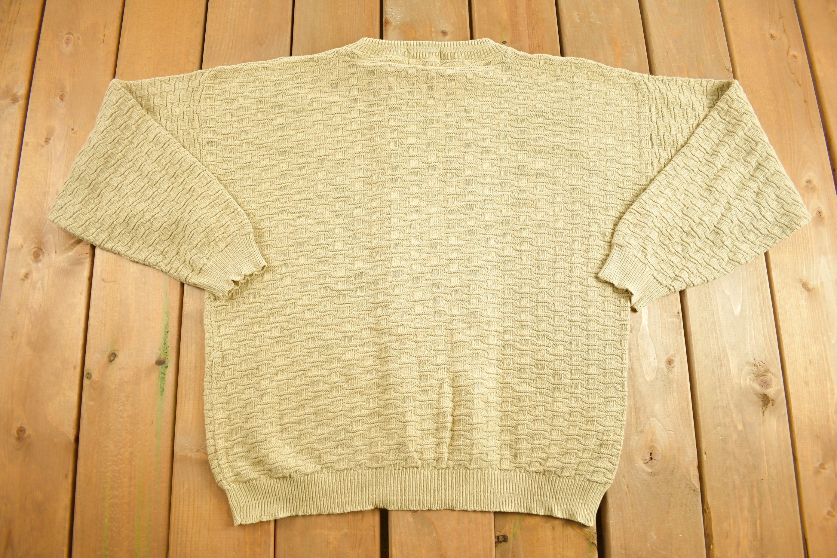 Vintage 1990s Anchor Bay Knitted Crewneck Sweater