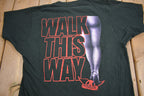 Vintage 1988 Aerosmith Walk This Way Tour Band T-Shirt