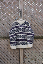 Vintage 1980s 100% Wool Crewneck Knitted Sweater