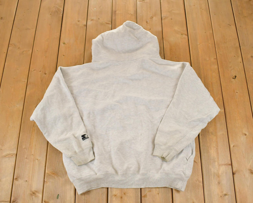 Vintage 1990s Starter Michigan Wolverines Unique Quarter Button University Hoodie Mens XL