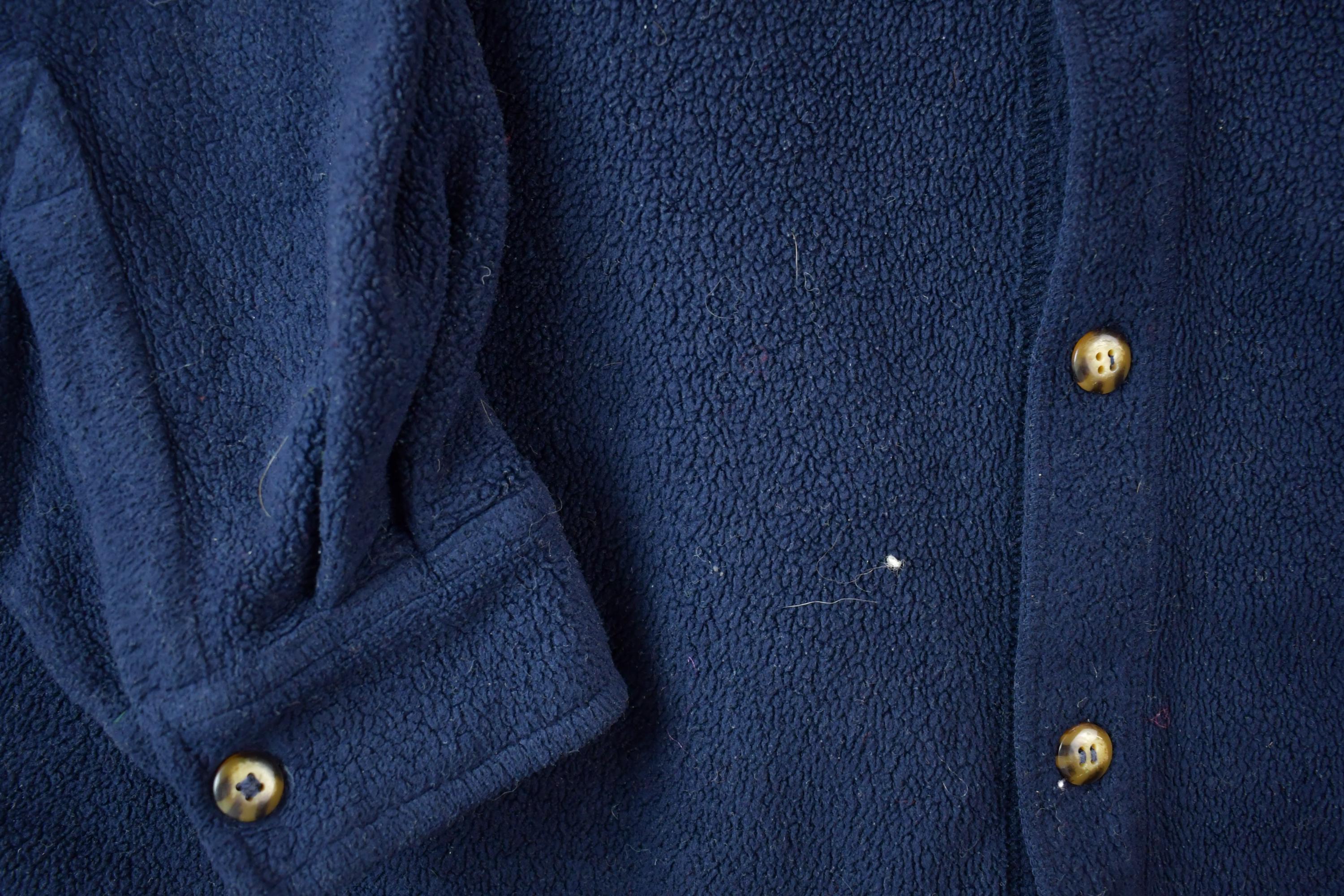Vintage 1990s Kaid Performance Fleece Button Up Sweater